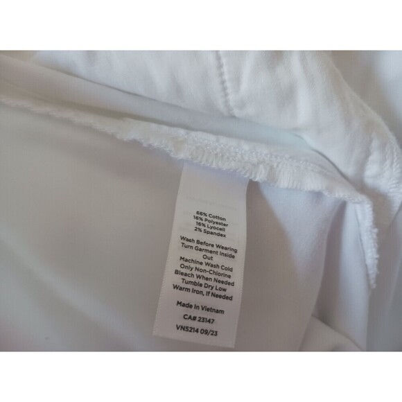 Talbots Wide Leg Crop Jeans High‎ Rise Stretch Pockets White Size 18W - Picture 5 of 11